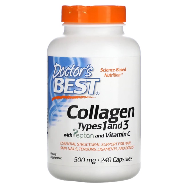 Doctor's Best - Collagen Types 1 and 3 with Peptan and Vitamin C