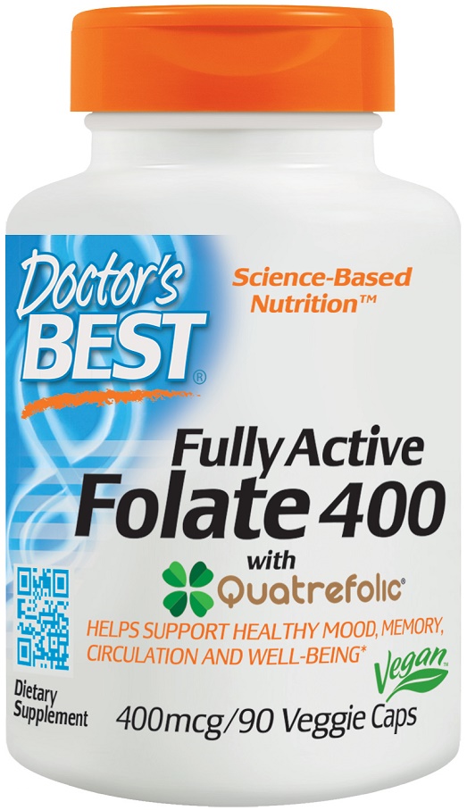 Doctor's Best - Fully Active Folate 400 with Quatrefolic