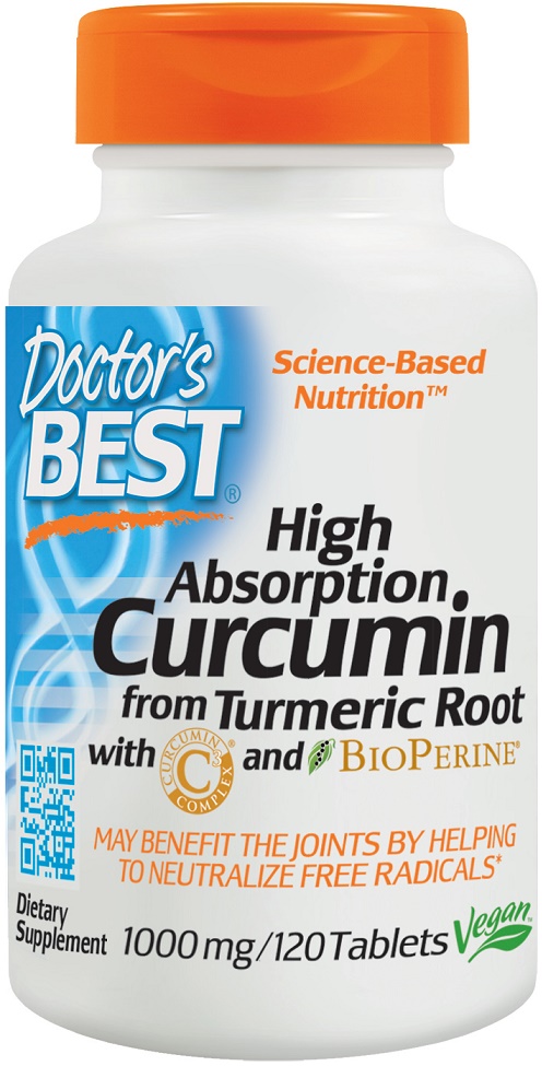 Doctor's Best - High Absorption Curcumin From Turmeric Root with C3 Complex & BioPerine