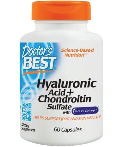 Doctor's Best - Hyaluronic Acid + Chondroitin Sulfate with BioCell Collagen - 60 caps