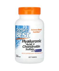 Doctor's Best - Hyaluronic Acid + Chondroitin Sulfate with BioCell Collagen - 60 tablets
