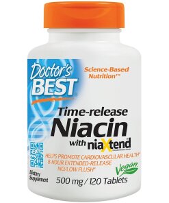 Doctor's Best - Time-release Niacin with niaXtend