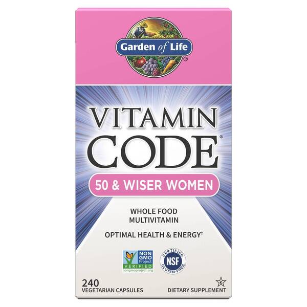 Garden of Life - Vitamin Code 50 & Wiser Women - 240 vcaps