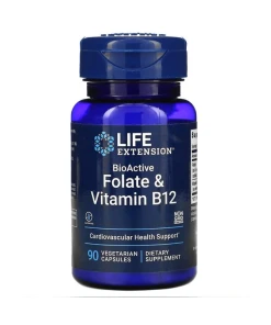 Life Extension - BioActive Folate & Vitamin B12 - 90 vcaps