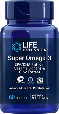Life Extension - Super Omega-3 EPA/DHA with Sesame Lignans & Olive Extract - 60 softgels