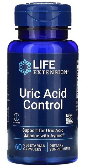 Life Extension - Uric Acid Control - 60 vcaps