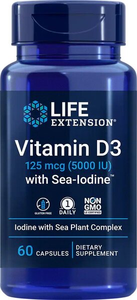 Life Extension - Vitamin D3 with Sea-Iodine