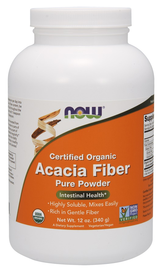 NOW Foods - Acacia Fiber Organic Powder - 340g