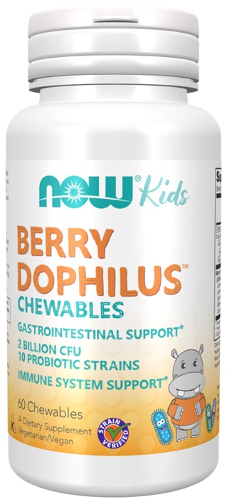 NOW Foods - BerryDophilus Kids Chewables - 60 chewables