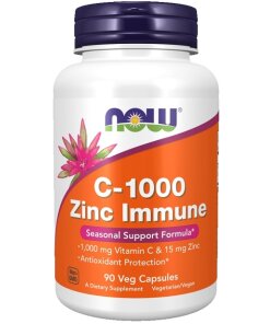 NOW Foods - C-1000 Zinc Immune - 90 vcaps