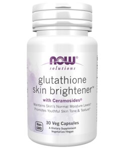 NOW Foods - Glutathione Skin Brightener with Ceramosides - 30 vcaps