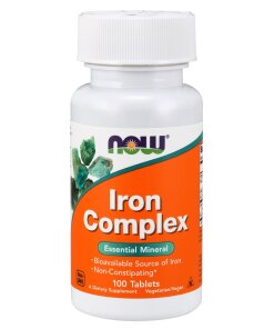 NOW Foods - Iron Complex - 100 tablets
