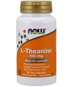 NOW Foods - L-Theanine with Decaf Green Tea
