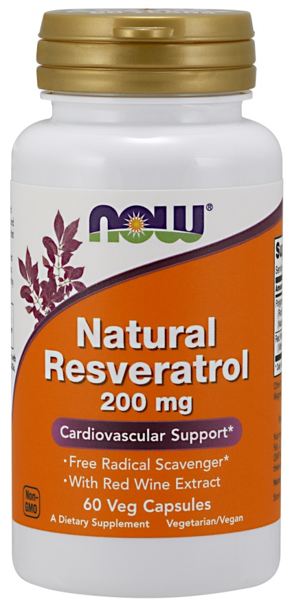 NOW Foods - Natural Resveratrol with Red Wine Extract