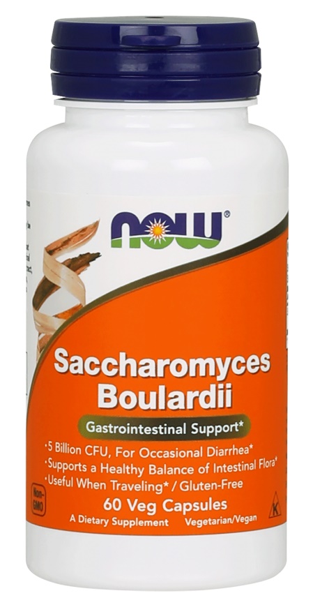 NOW Foods - Saccharomyces Boulardii - 60 vcaps
