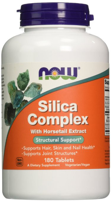 NOW Foods - Silica Complex with Horsetail Extract - 180 tablets