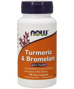 NOW Foods - Turmeric & Bromelain - 90 vcaps