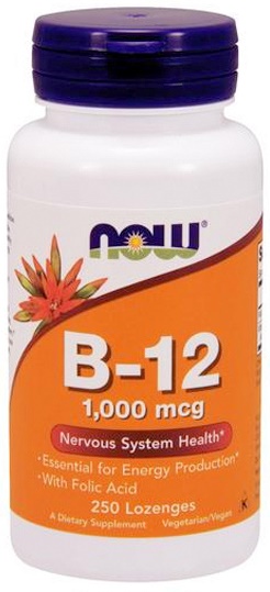 NOW Foods - Vitamin B-12 with Folic Acid