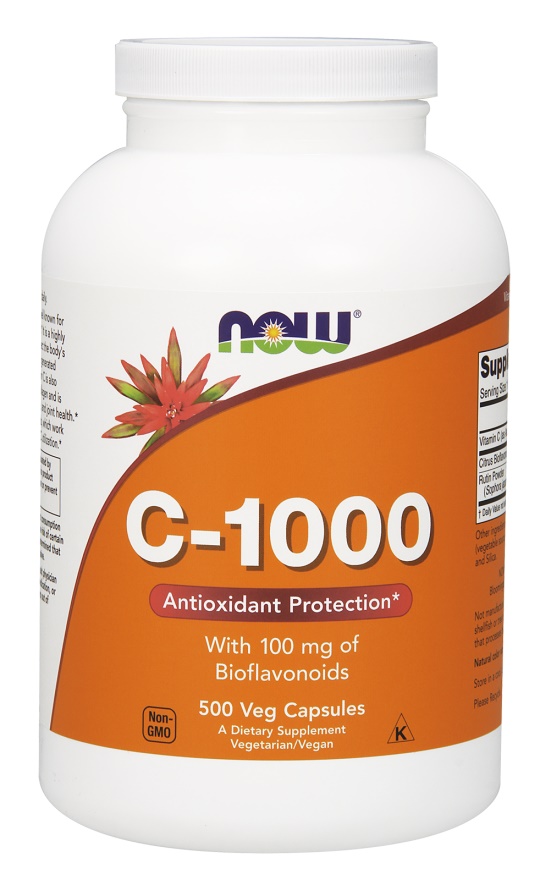 NOW Foods - Vitamin C-1000 with 100mg Bioflavonoids - 500 vcaps