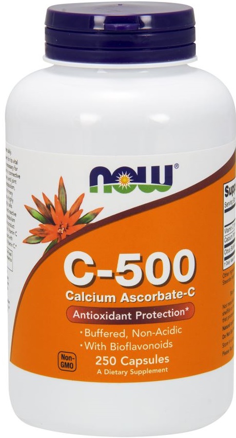 NOW Foods - Vitamin C-500 Calcium Ascorbate-C - 250 caps