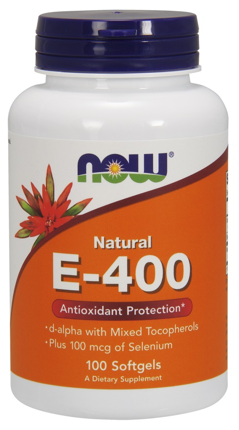NOW Foods - Vitamin E-400 IU with Selenium - 100 softgels