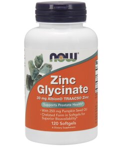 NOW Foods - Zinc Glycinate - 120 softgels