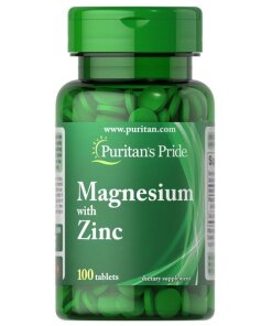 Puritan's Pride - Magnesium with Zinc - 100 tablets