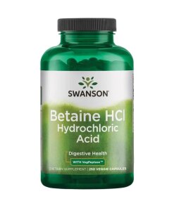 Swanson - Betaine HCl Hydrochloric Acid - 250 vcaps