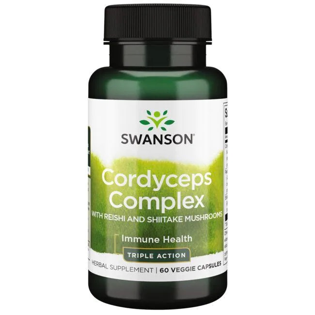 Swanson - Cordyceps Complex with Reishi and Shiitake Mushrooms - 60 vcaps