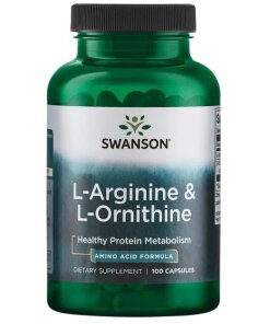 Swanson - L-Arginine & L-Ornithine - 100 caps