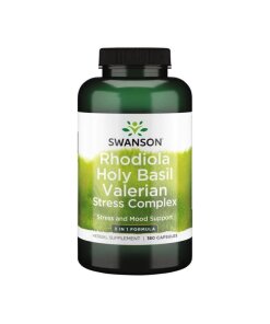 Swanson - Rhodiola Holy Basil Valerian Stress Complex - 180 caps