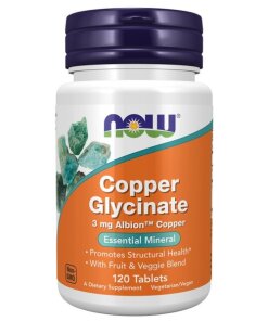 NOW Foods - Copper Glycinate - 120 tabs