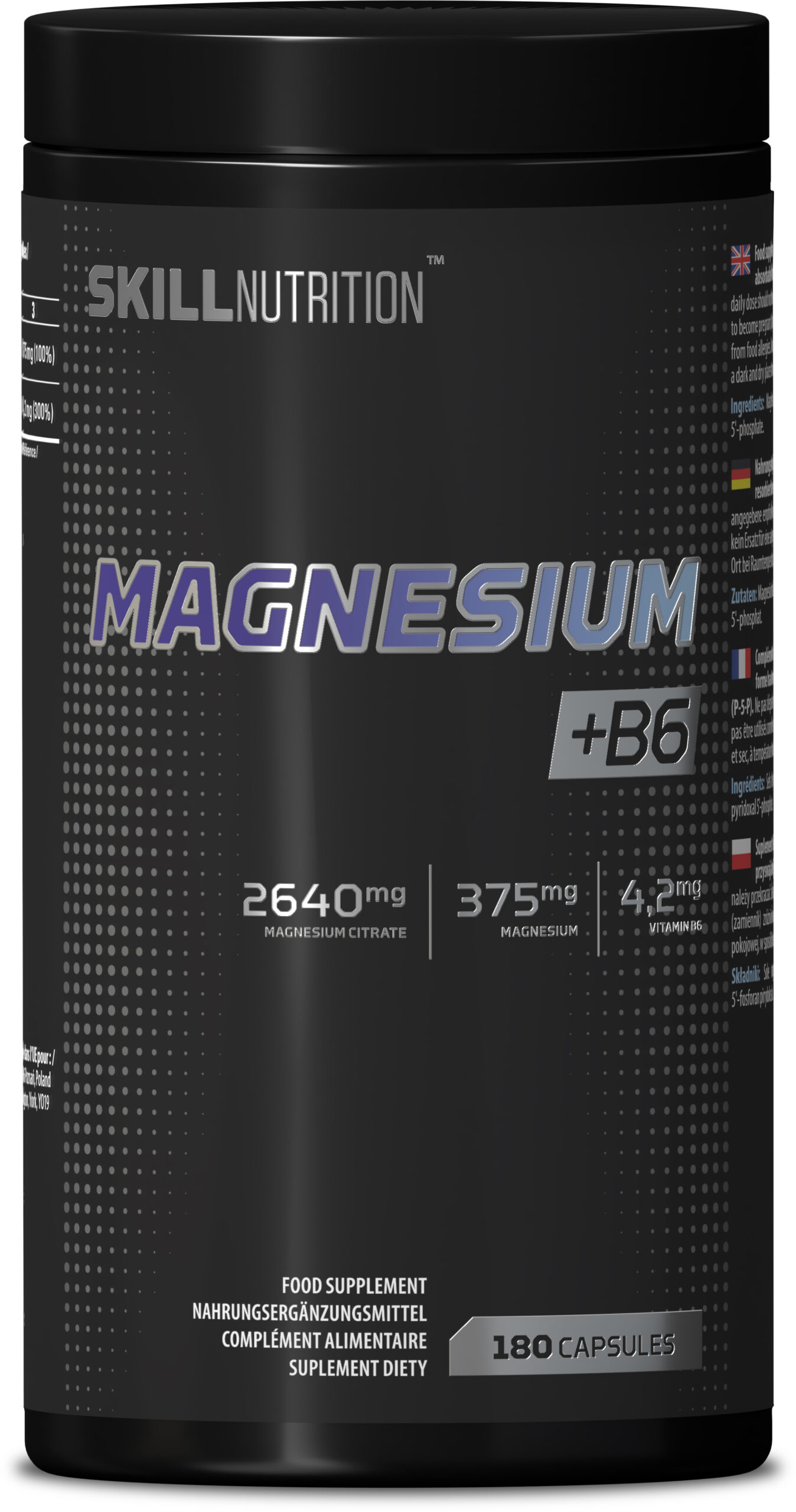 Skill Nutrition - Magnesium + B6 - 180 caps
