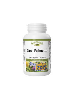 Natural Factors Saw Palmetto 500 mg (90 Capsules)