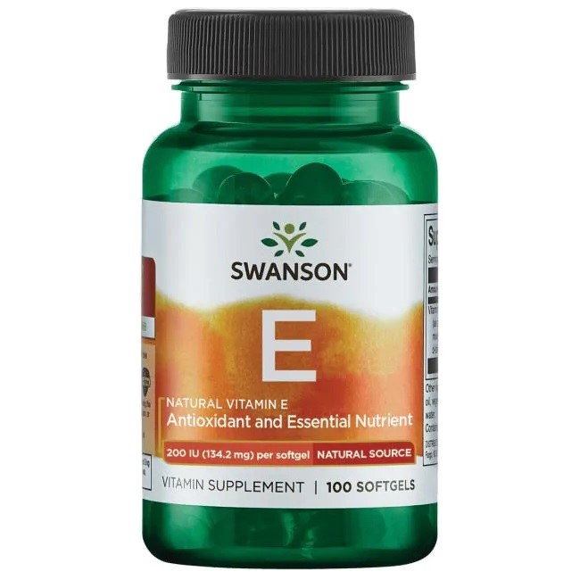 SWANSON Witamina E Naturalna 200IU 100kaps