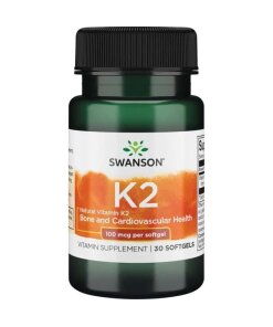 SWANSON Witamina K2 naturalna 100mcg30 kaps